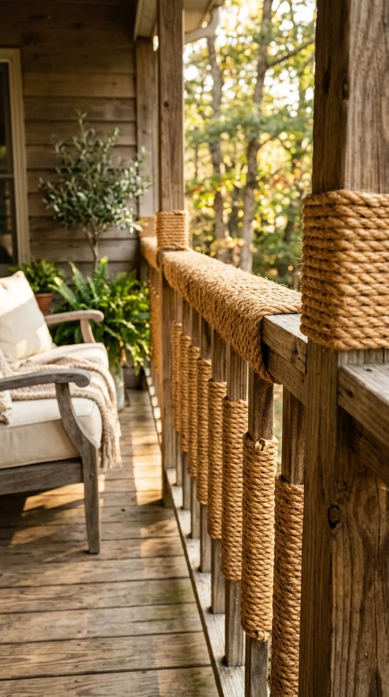 Jute Rope Railing Wrap