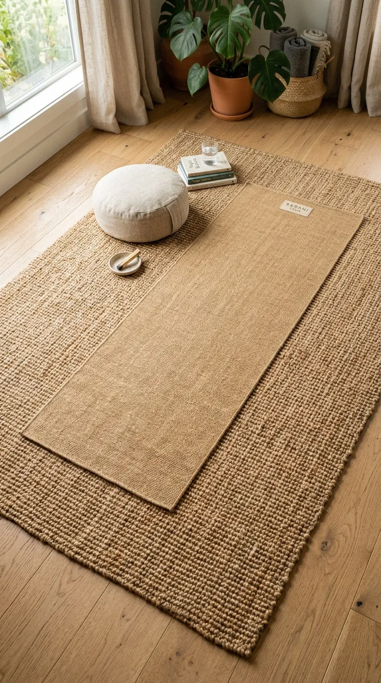 Jute Yoga Mat Layer