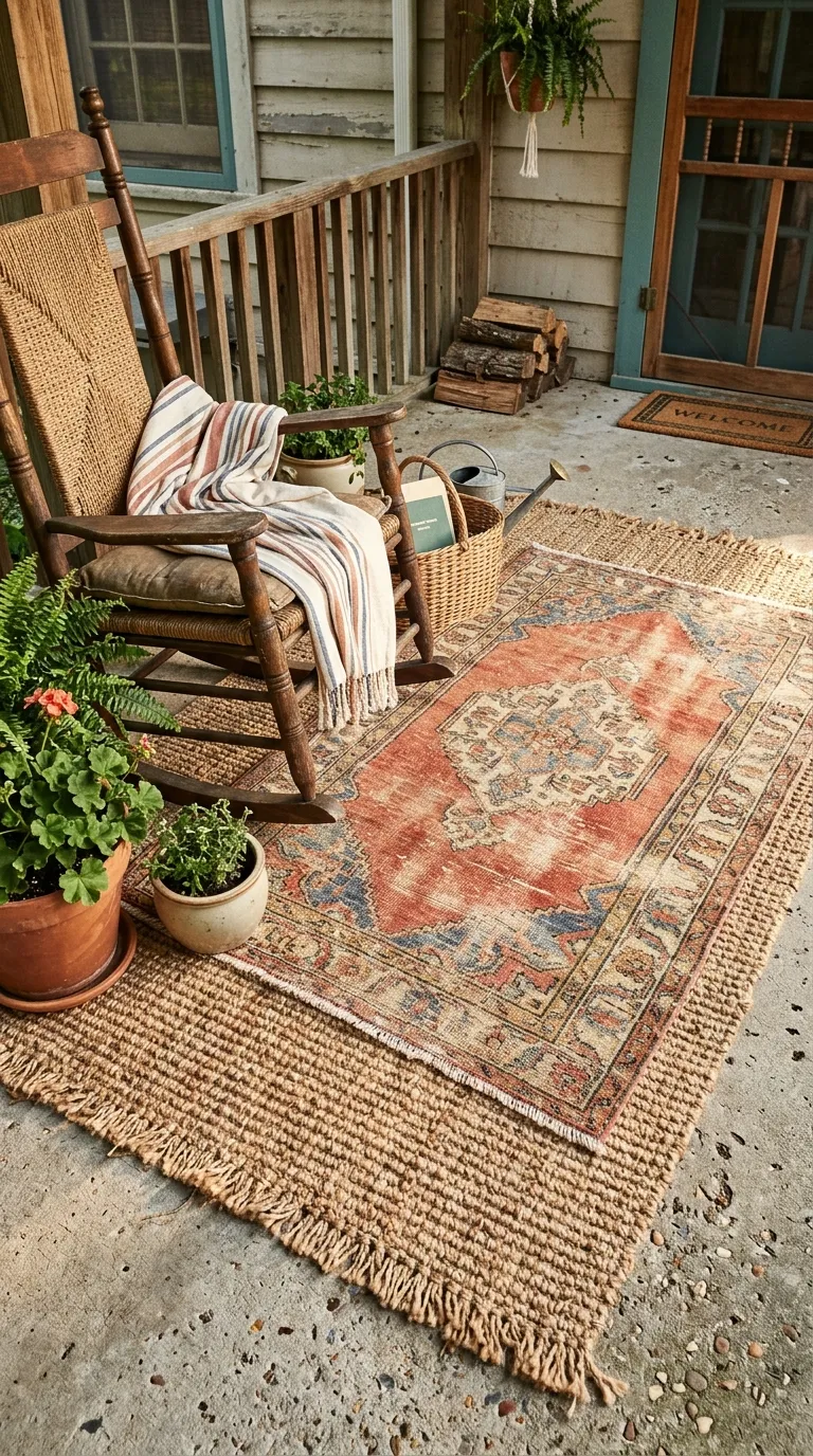 Layered Outdoor Rugs