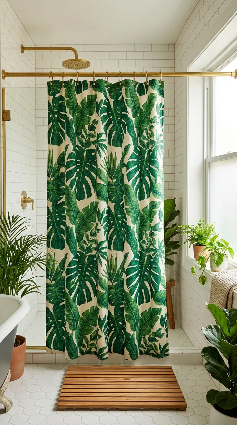 Leafy Shower Curtains
