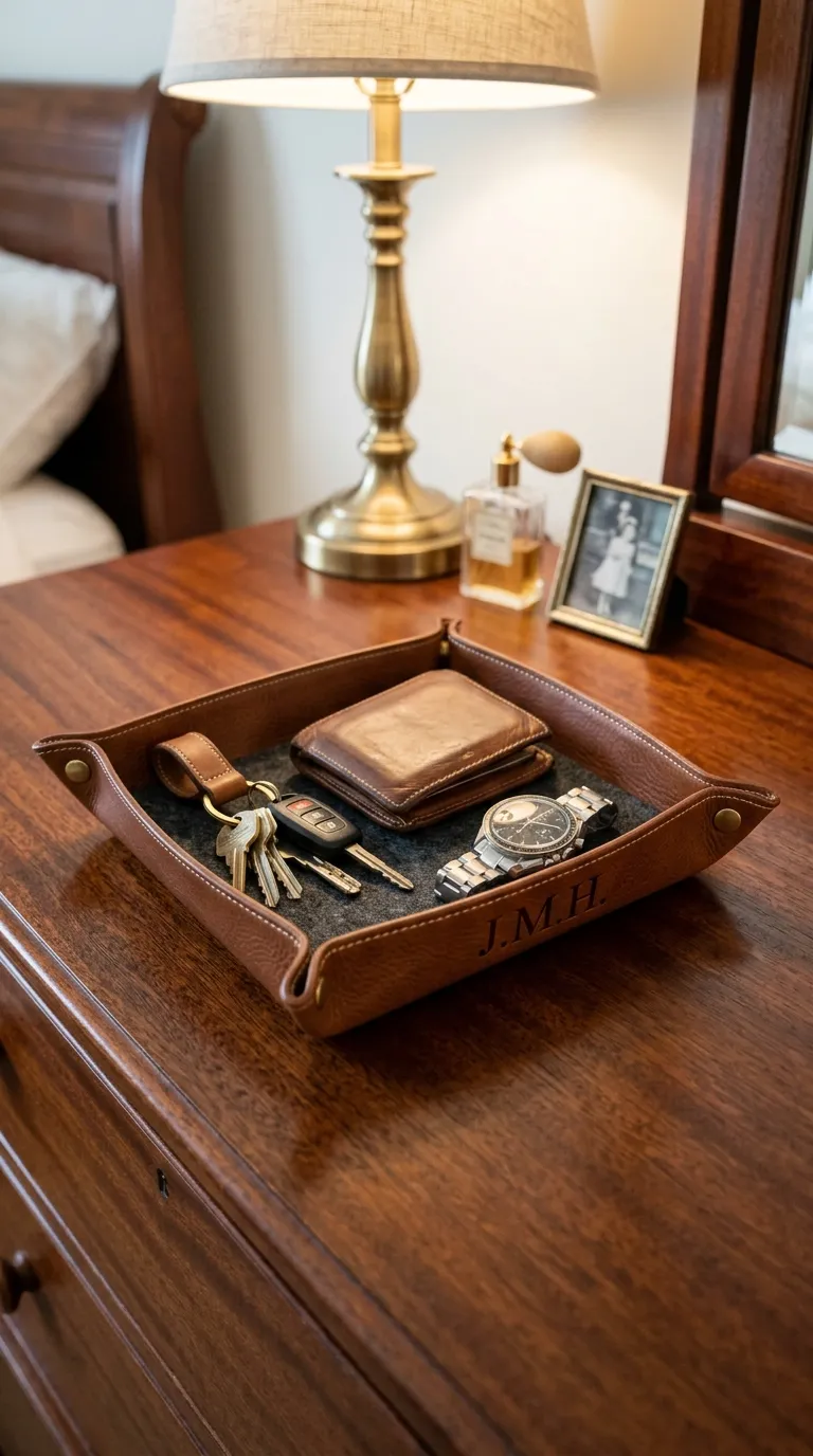 Leather Valet Tray