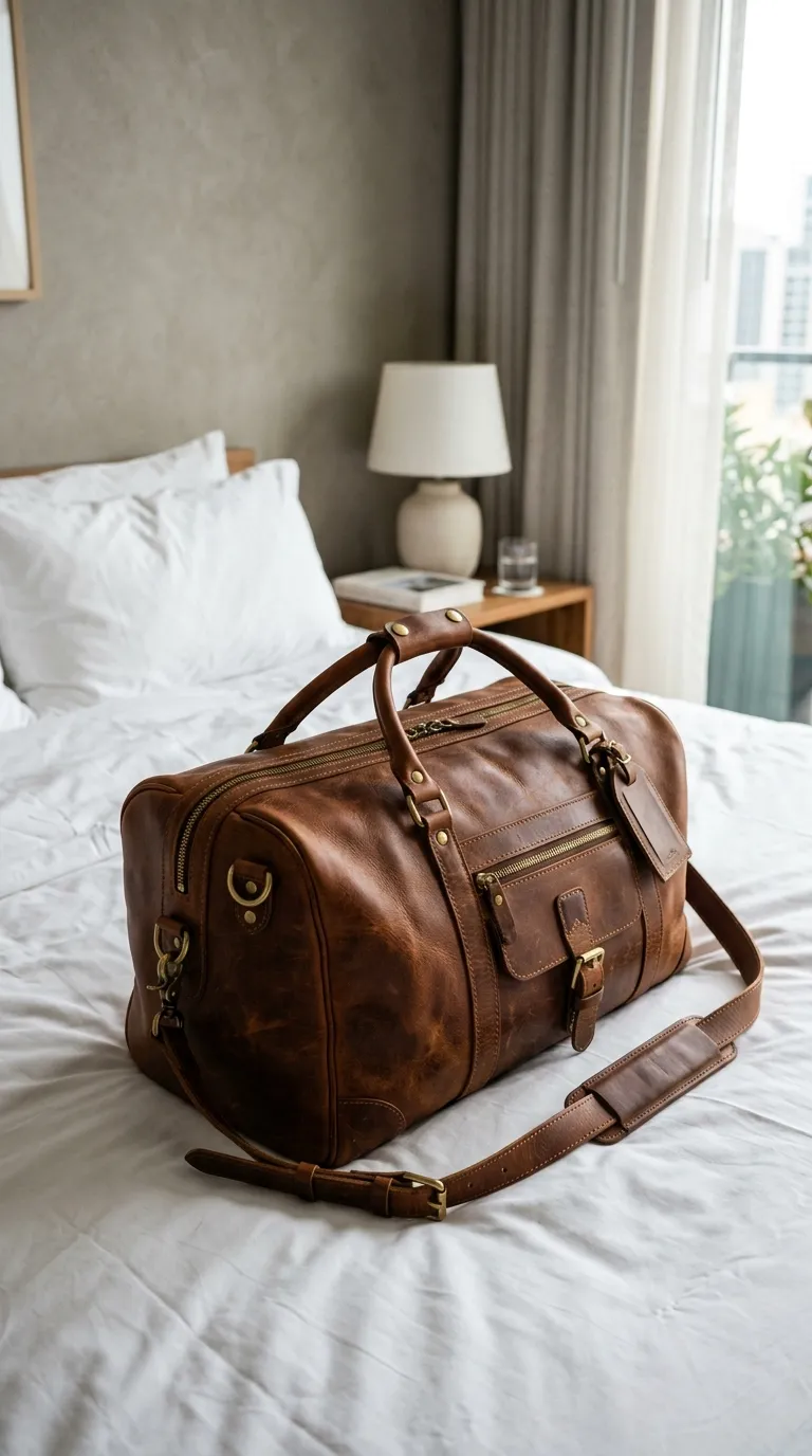 Leather Weekender Bag