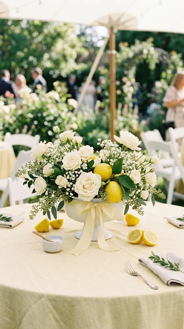 Lemon Blossom Centerpieces