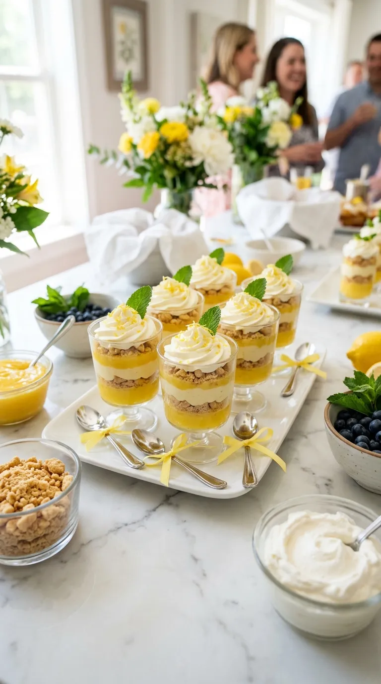 Lemon Curd Parfait Station