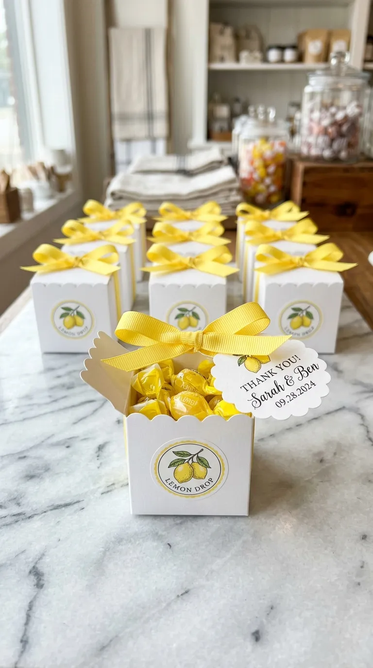 Lemon Drop Favor Boxes