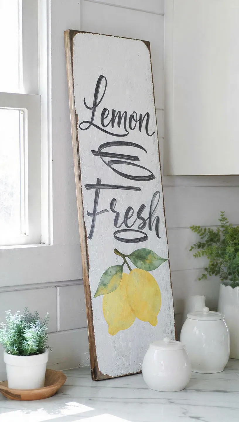 Lemon Farmhouse Sign