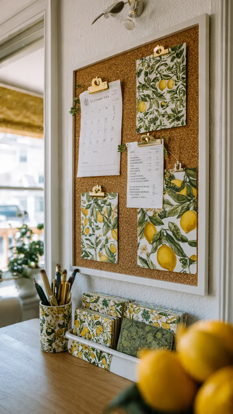 Lemon Theme Calendar Board