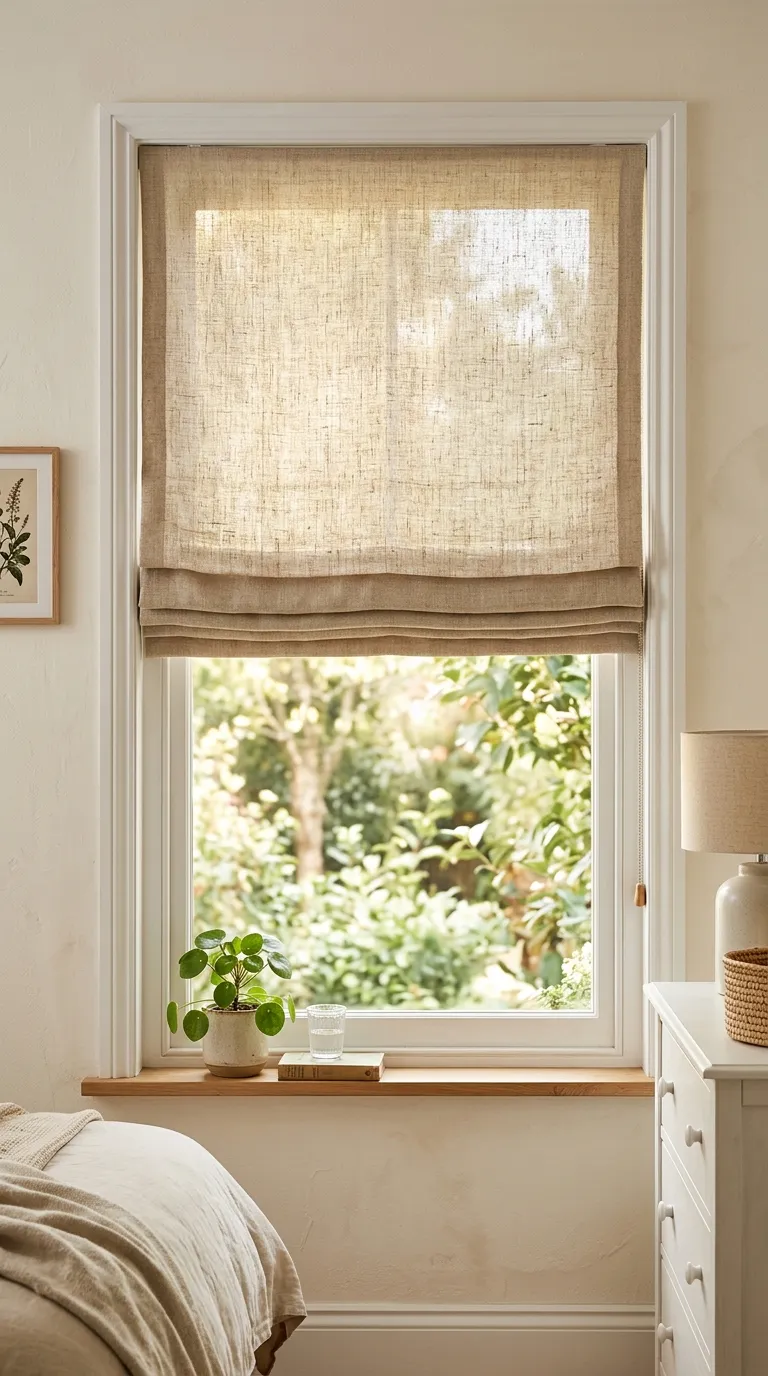 Linen Roman Shade