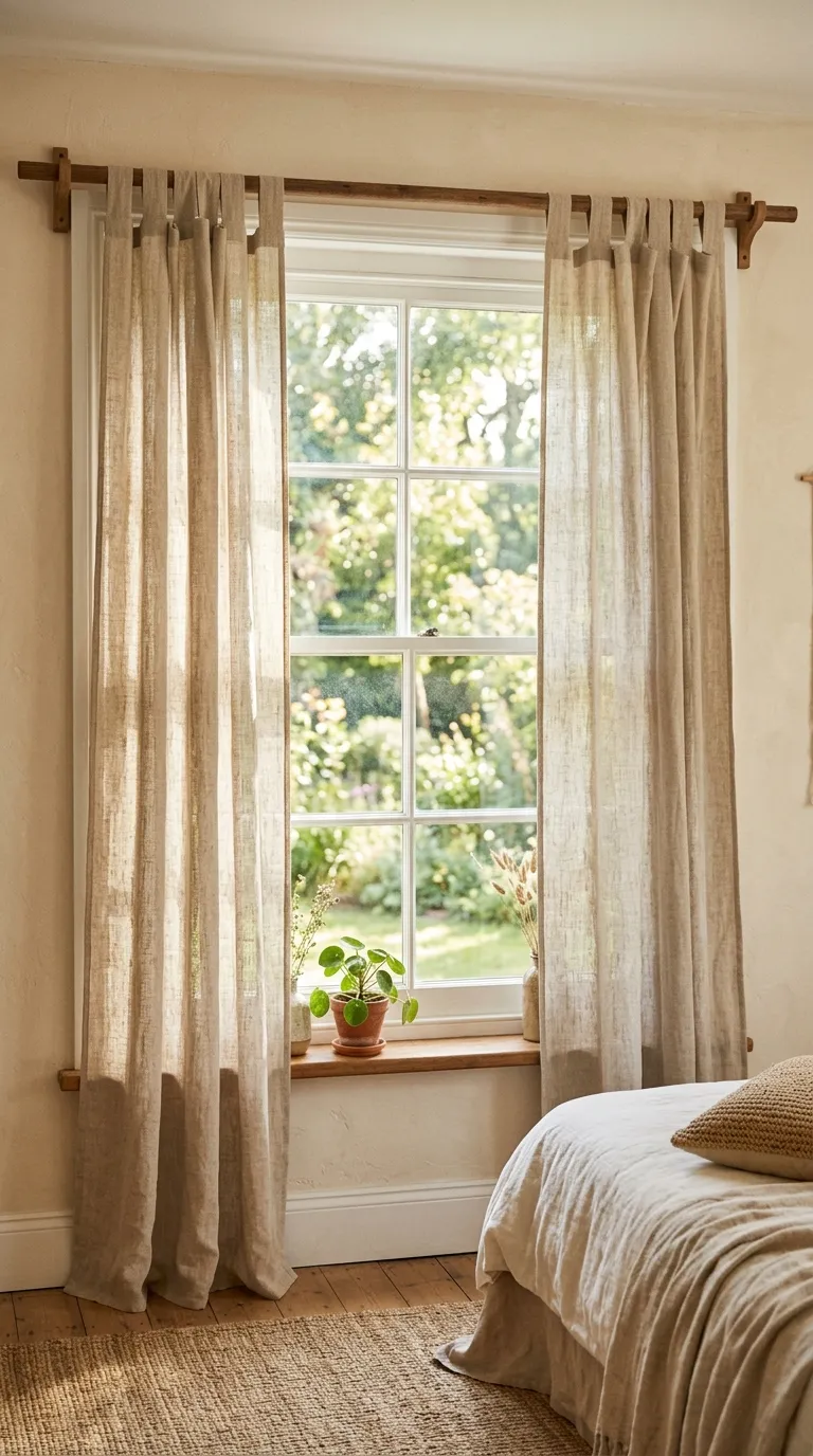 Linen Tab Top Panels