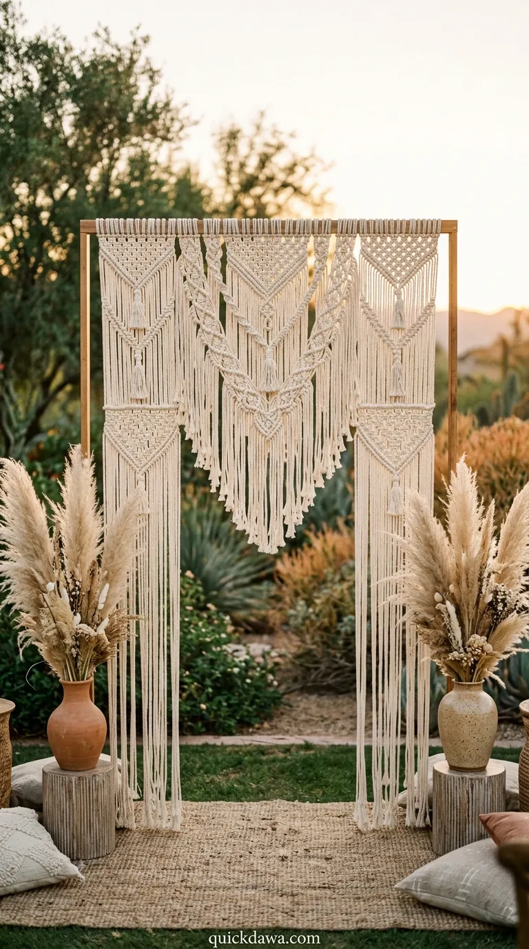 Macrame Backdrop Wall