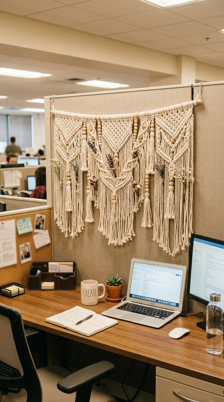 Macramé Desk Divider