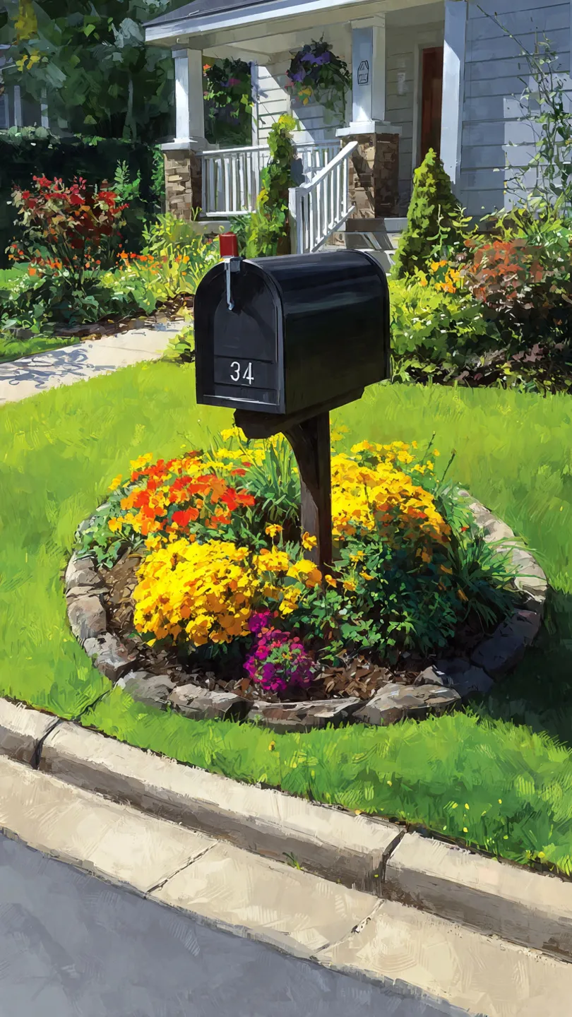 Mailbox Flower Bed