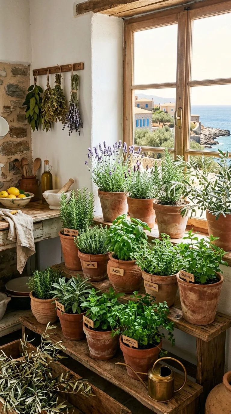Mediterranean-Inspired Herb Terrace
