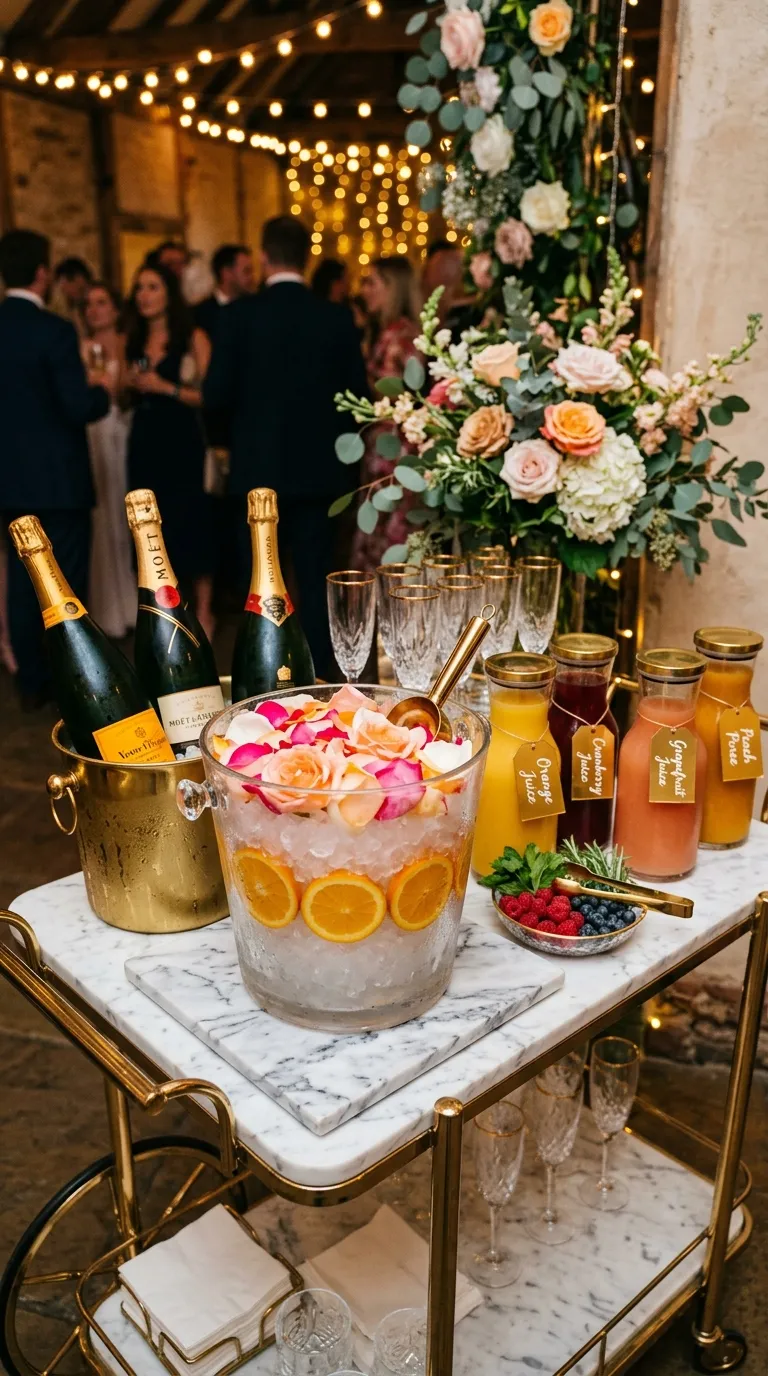 Mimosa Bar & Floral Ice Bucket
