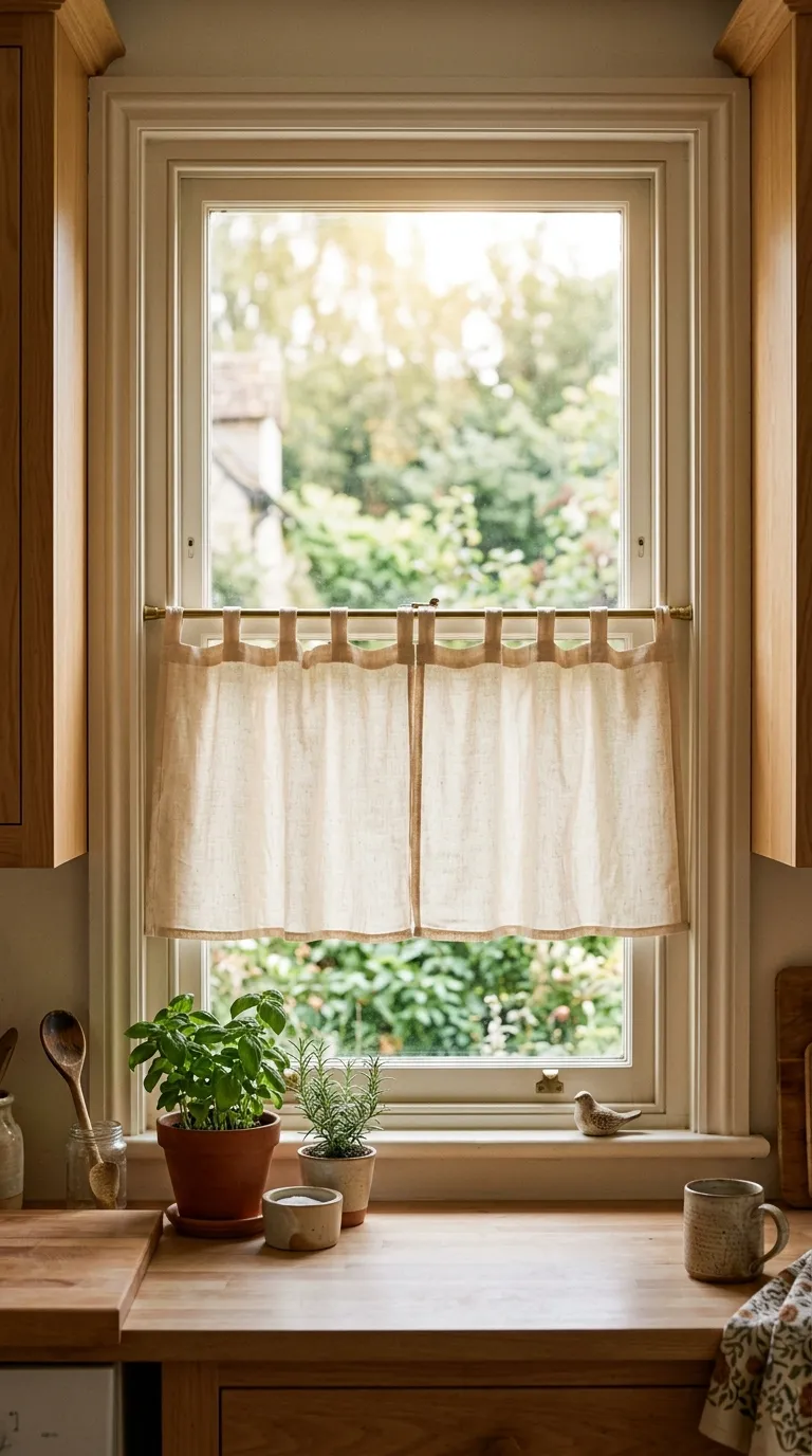Muslin Cafe Curtain
