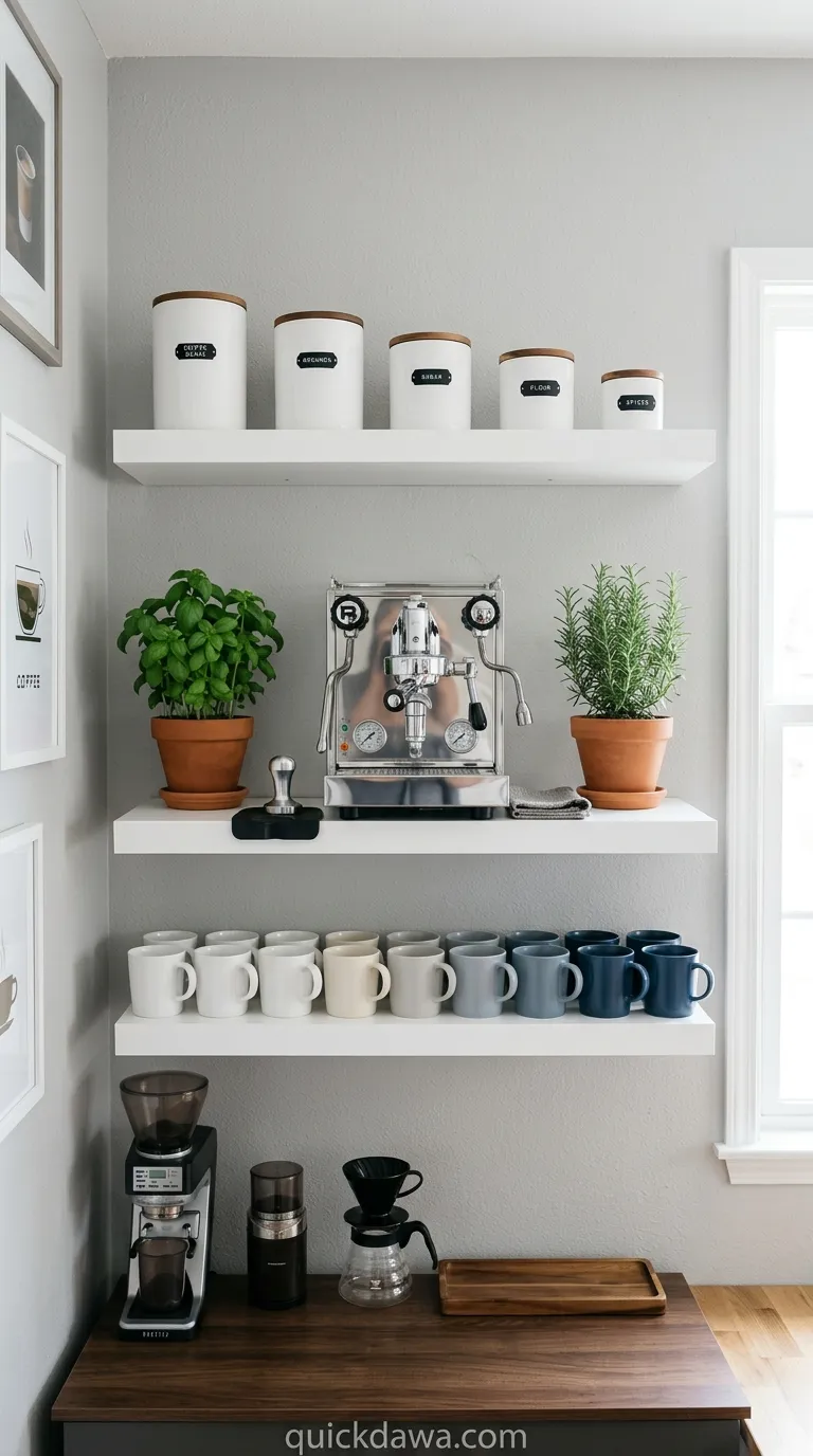 Open Shelving Display Bar