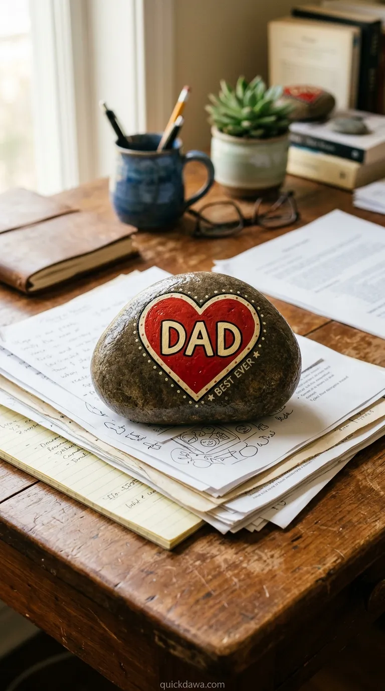 Painted Rock Paperweight
