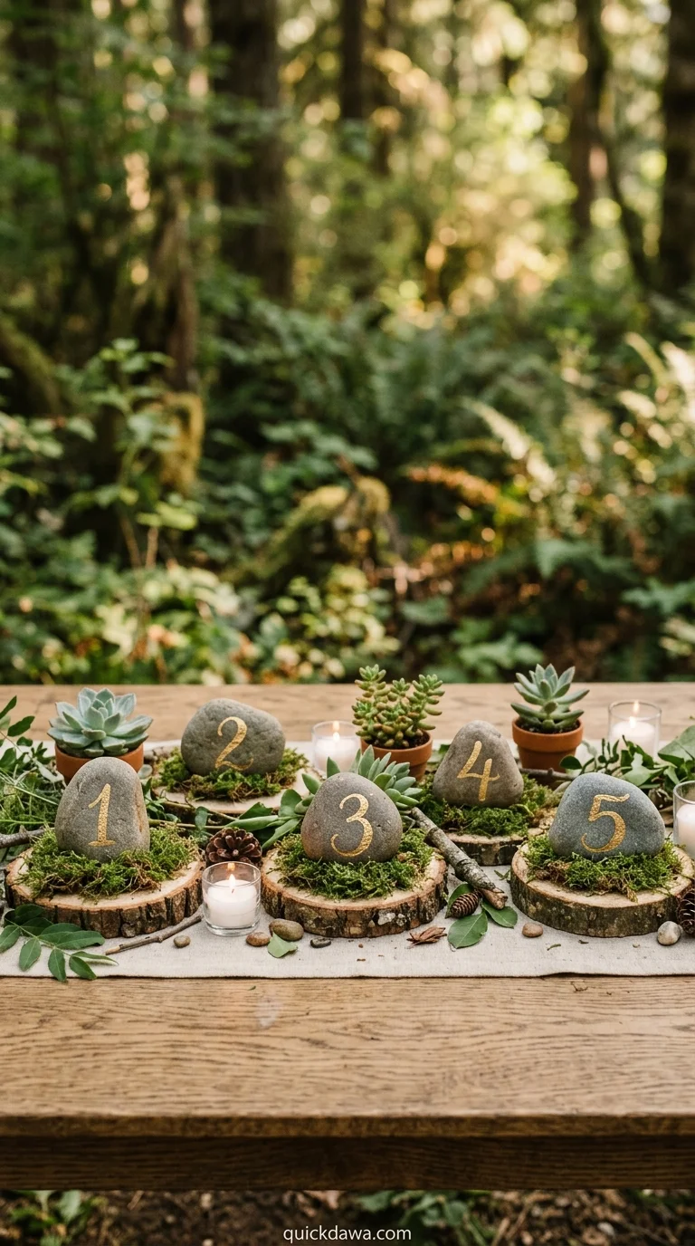 Painted Rock Table Numbers