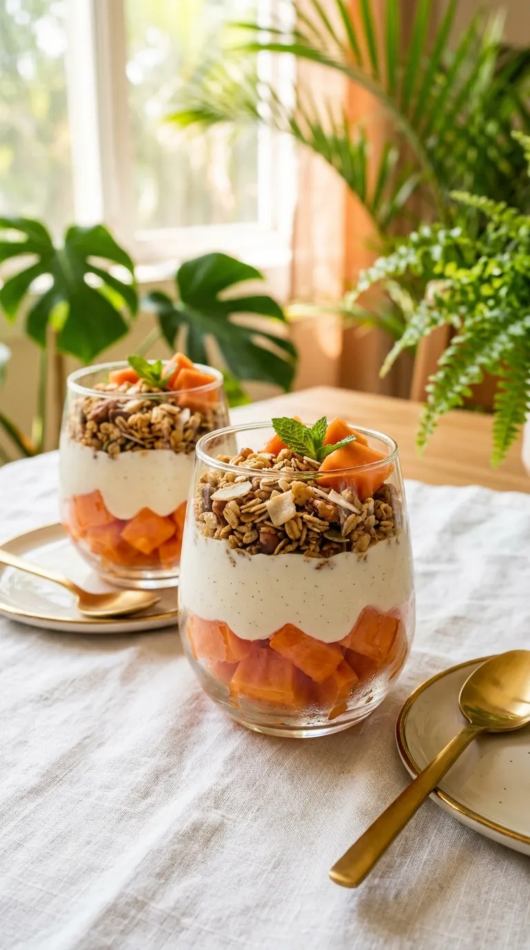 Papaya Yogurt Parfaits
