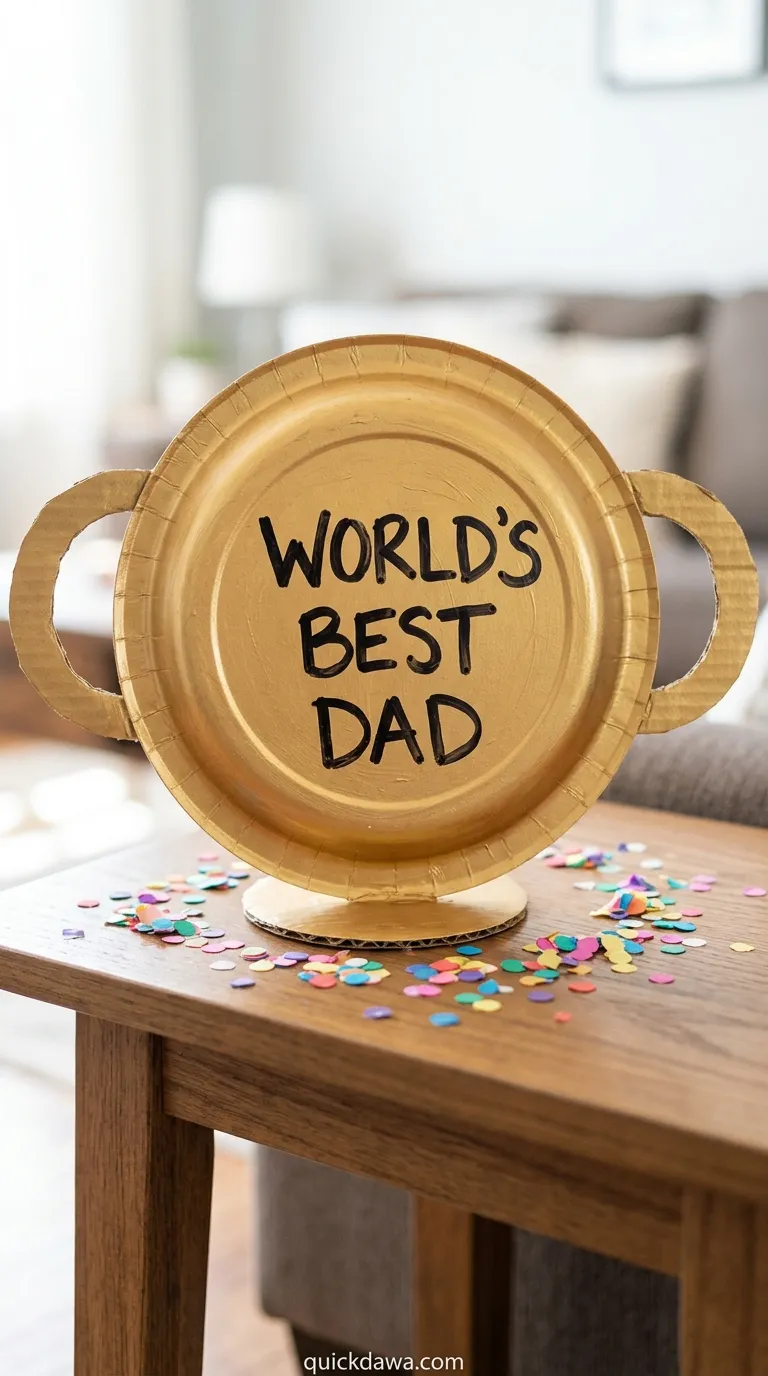 Paper Plate Trophy