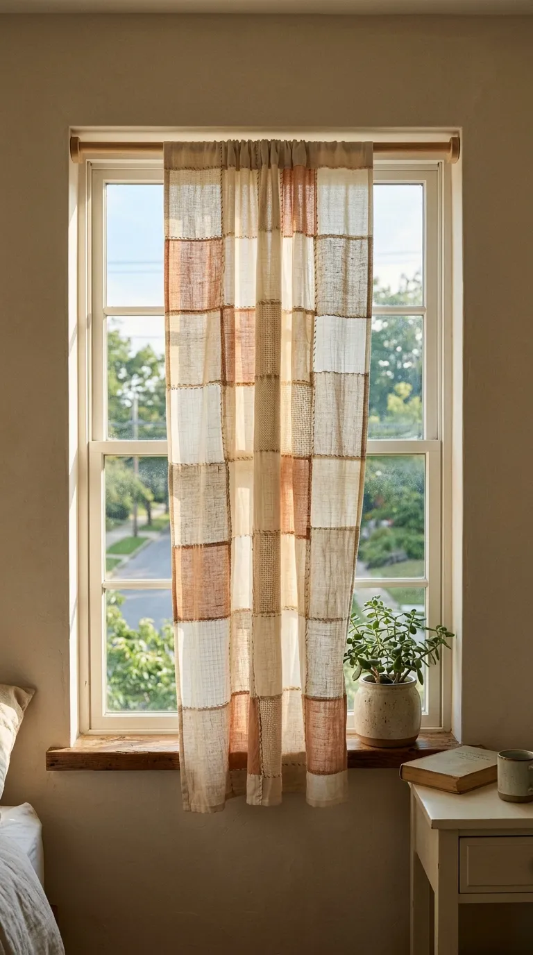 Patchwork Fabric Curtain