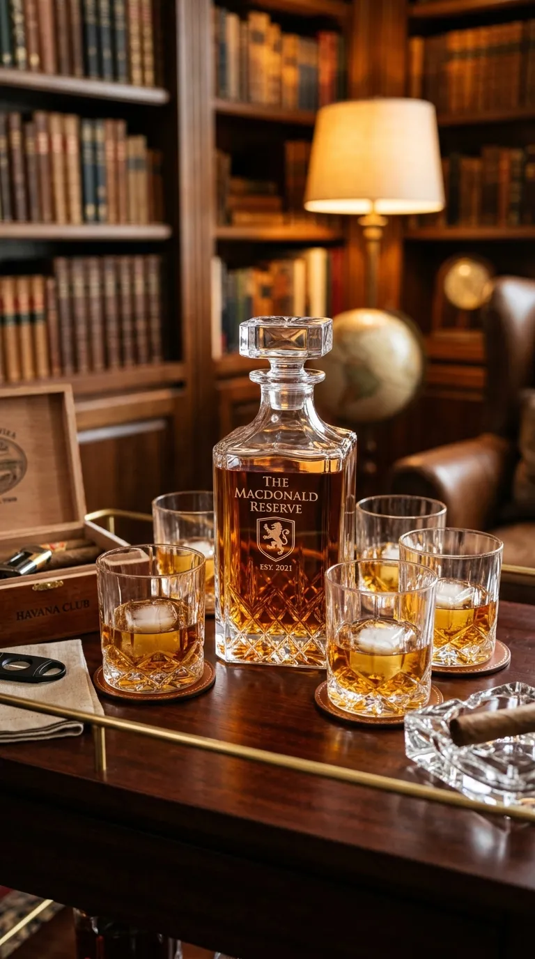 Personalized Whiskey Decanter Set