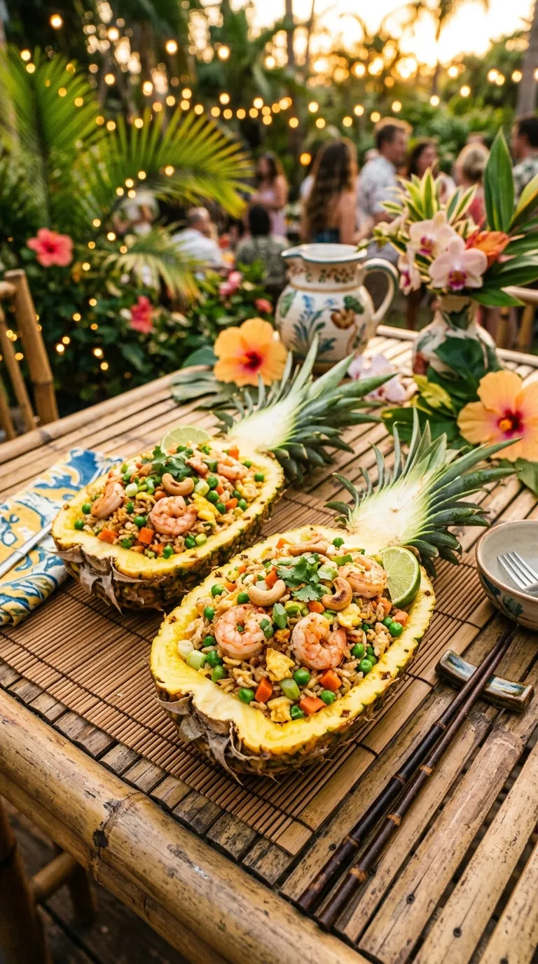 Pineapple Fried Rice Cups