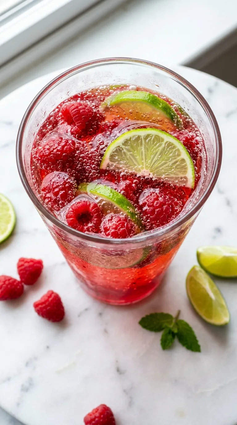 Raspberry Lime Soda