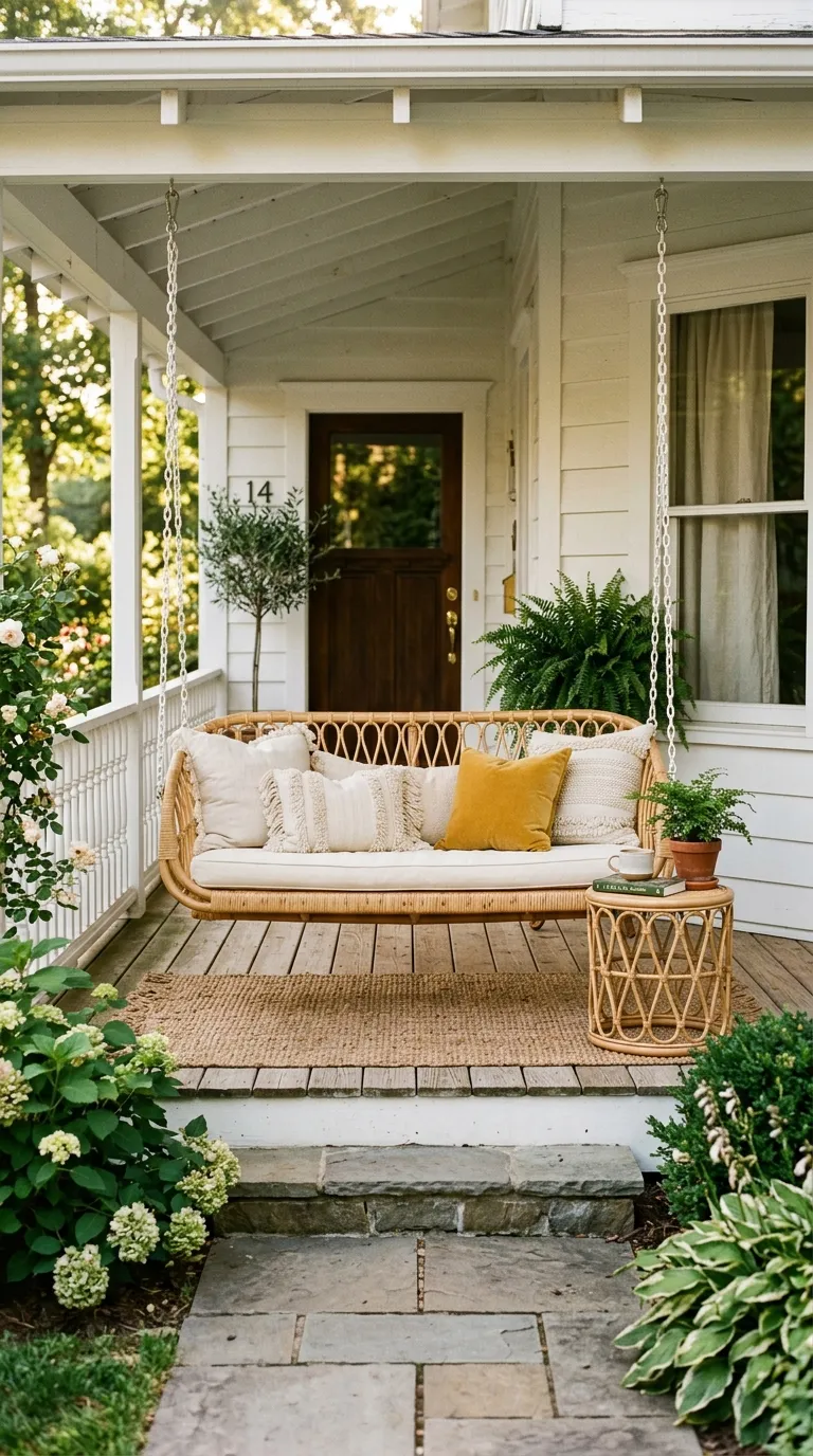 Rattan Porch Swing