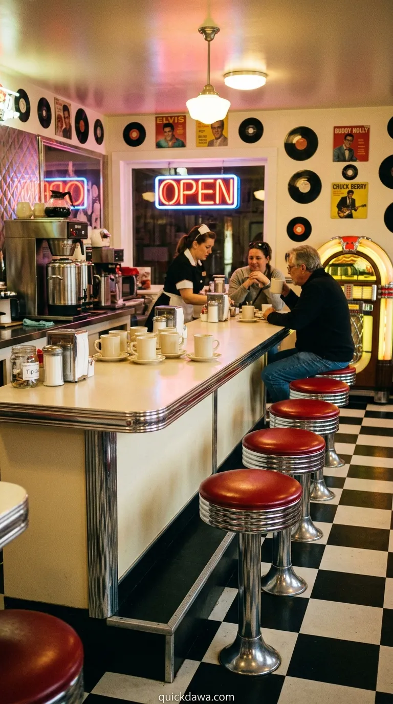 Retro Diner Coffee Bar