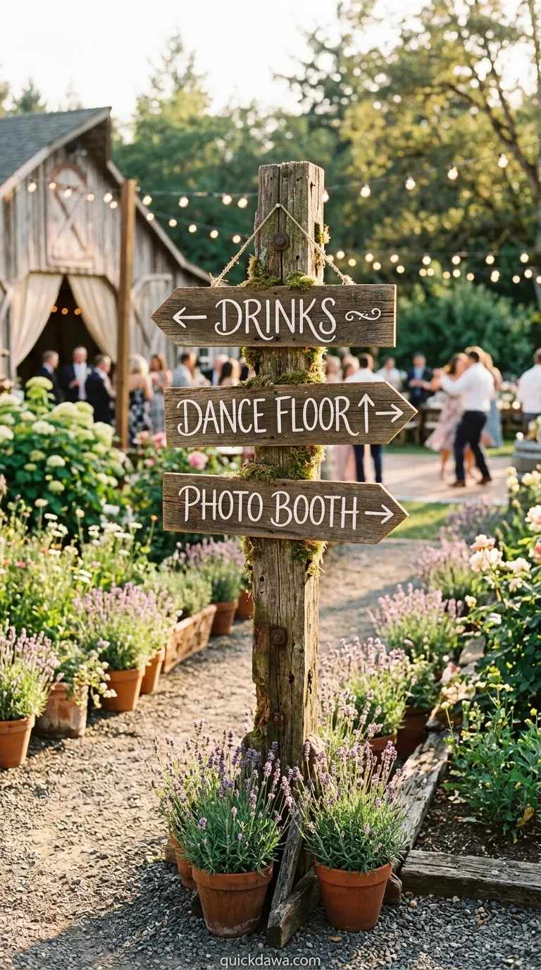 Rustic Wooden Signage