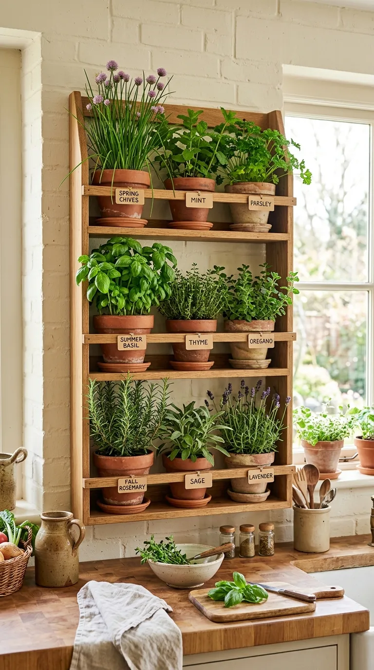 Seasonal Rotating Herb Display