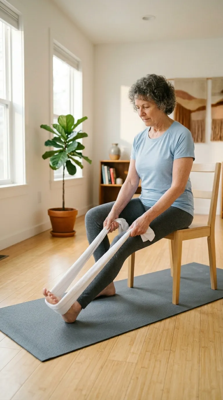 Seated Calf Stretch