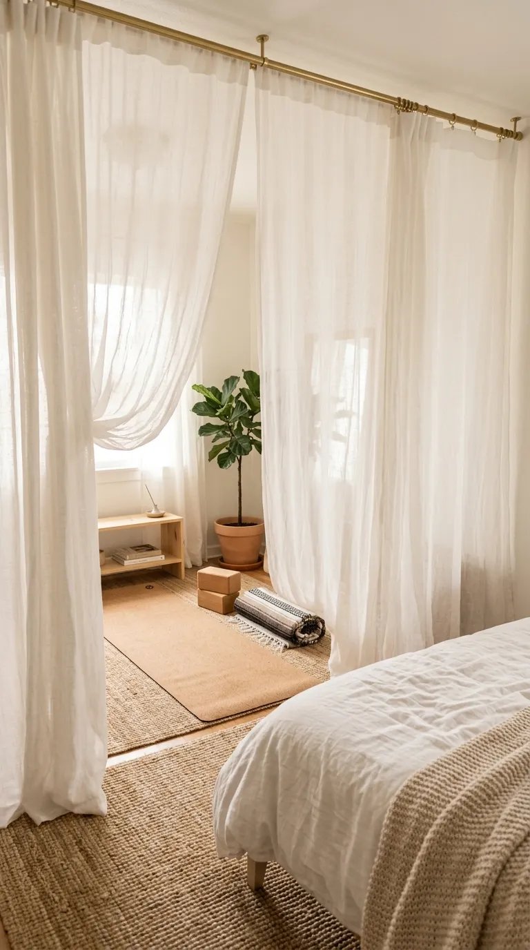 Sheer Curtain Divider