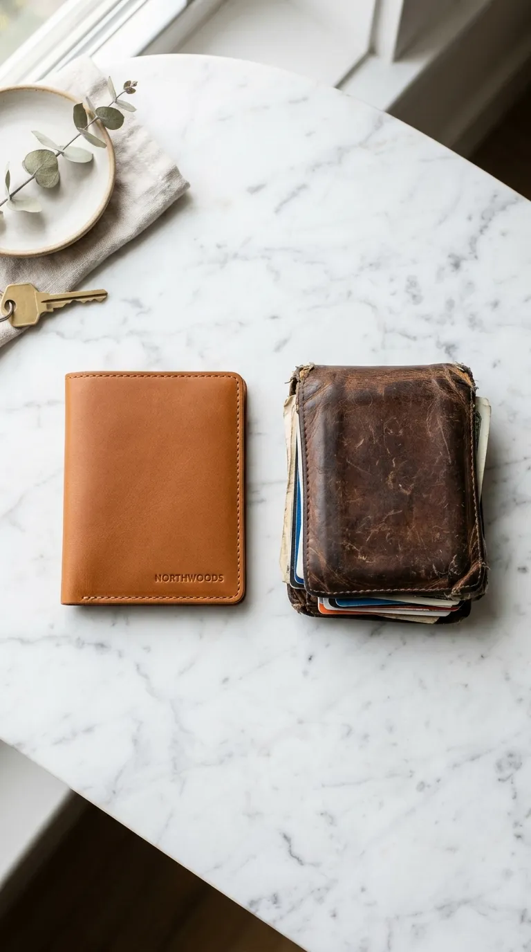 Slim RFID Leather Wallet