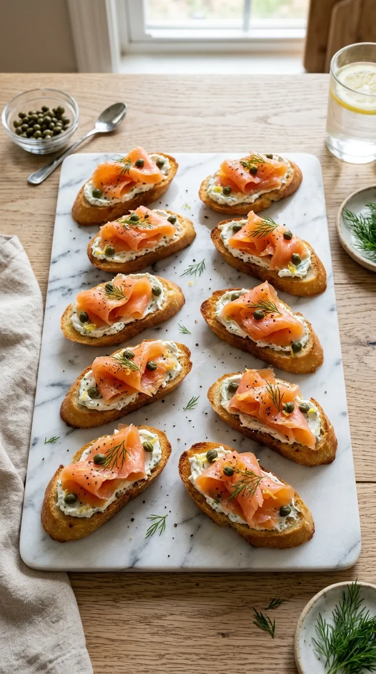 Smoked Salmon Crostini