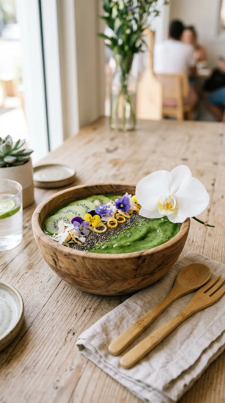 Smoothie Bowl & Orchid Accent