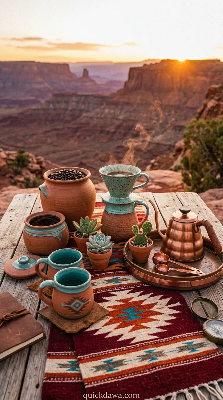 Southwestern Desert Coffee Setup