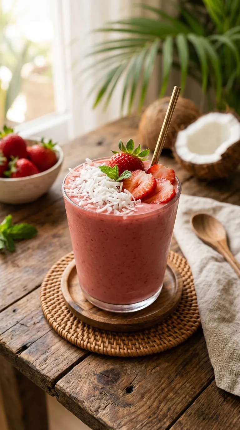 Strawberry Coconut Smoothie