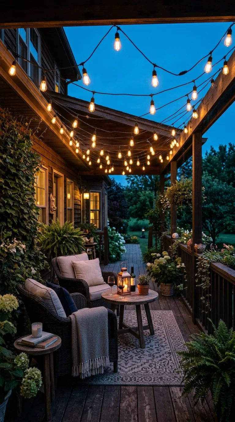 String Light Canopy