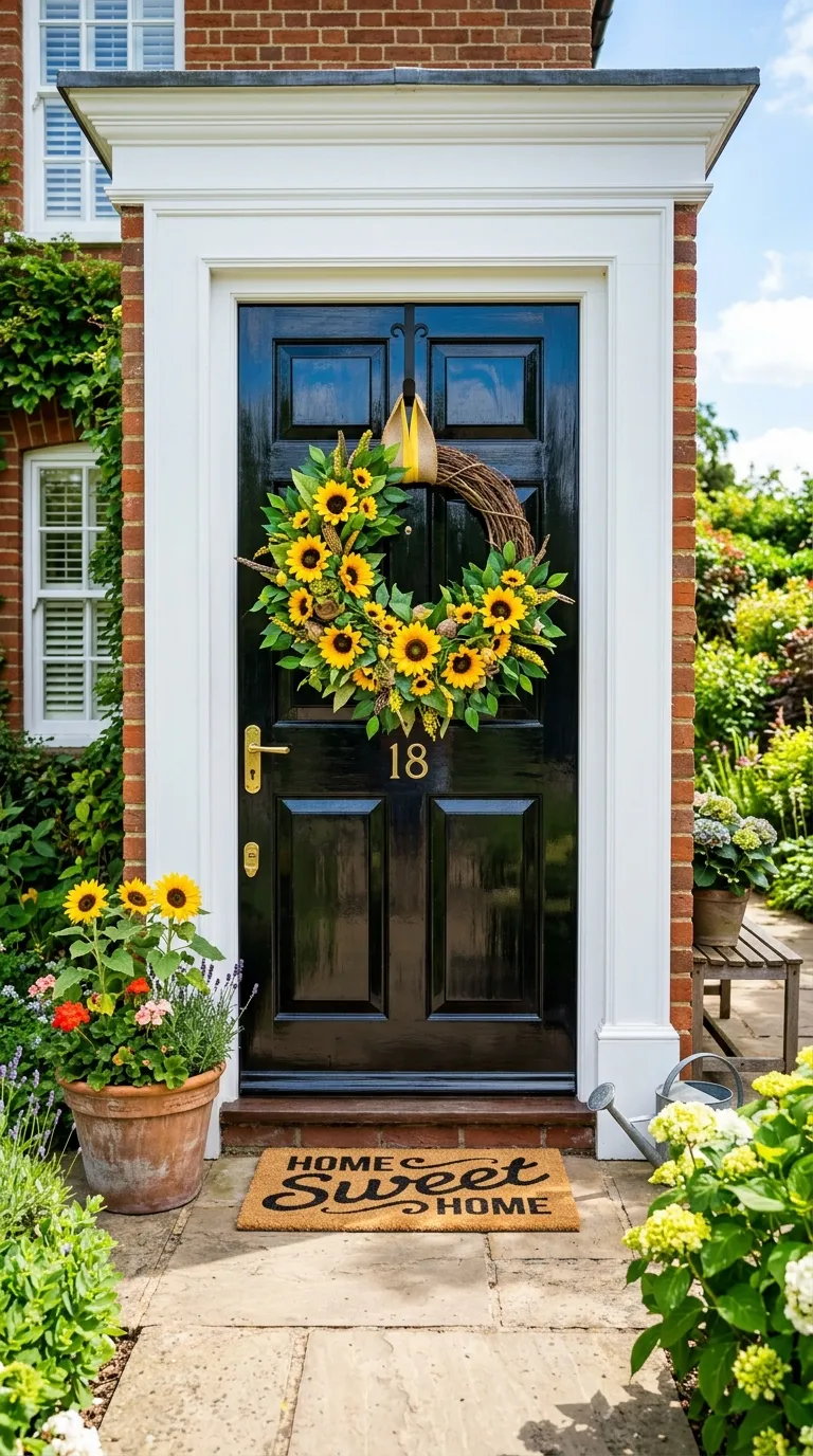 Sunflower Door Wreath
