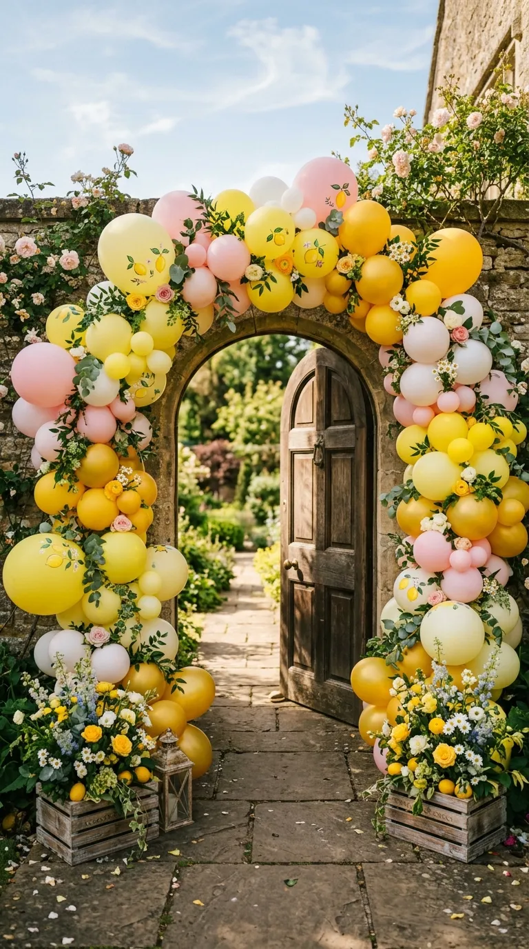 Sunshine Yellow Balloon Arch