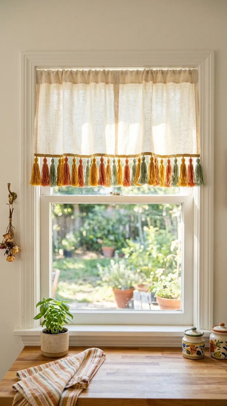 Tassel Trim Valance