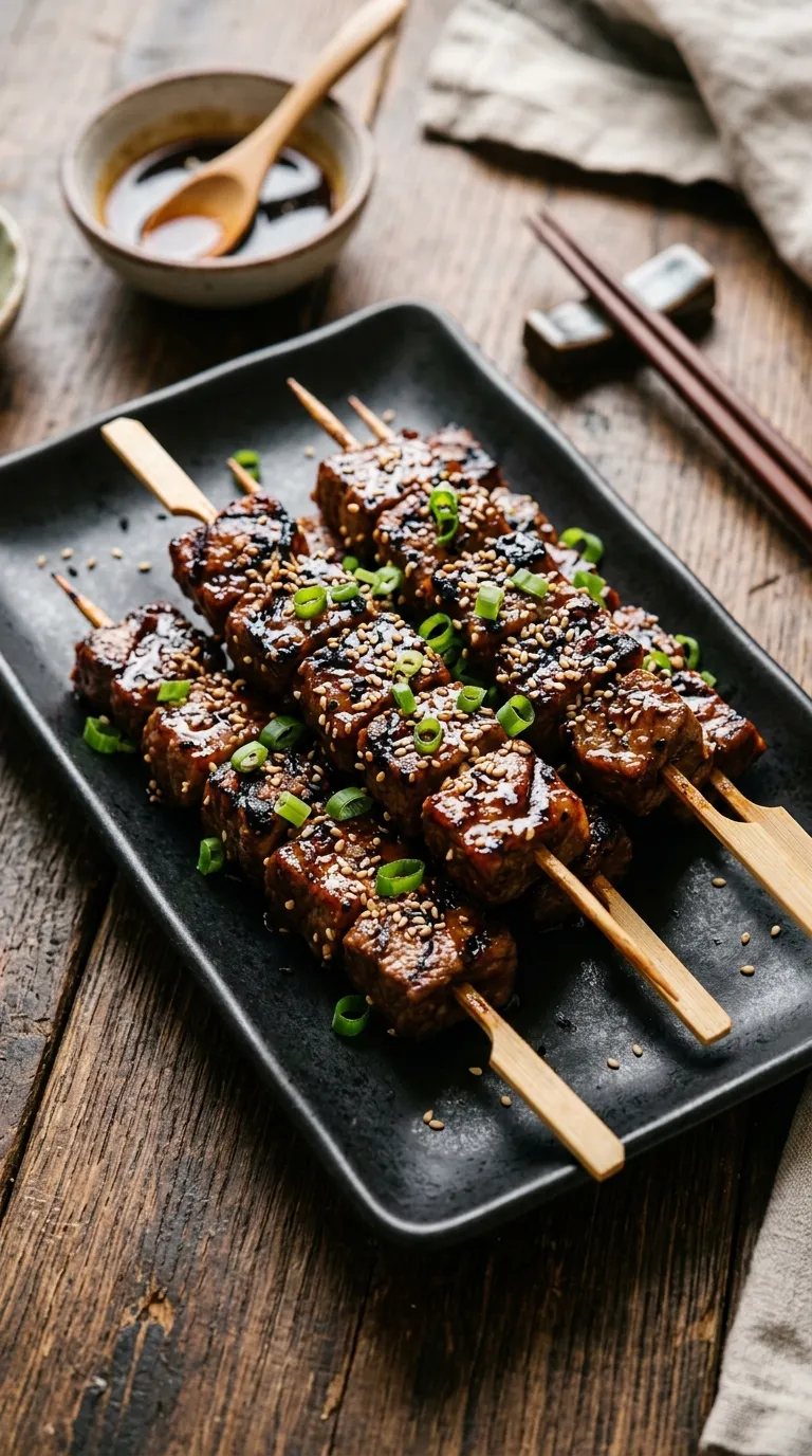 Teriyaki Beef Skewers
