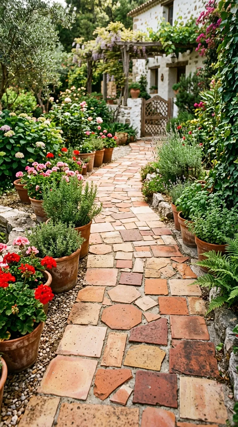Terra Cotta Tile Patchwork
