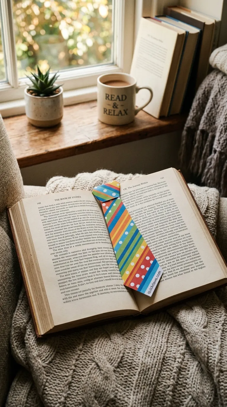 Tie-Shaped Bookmark