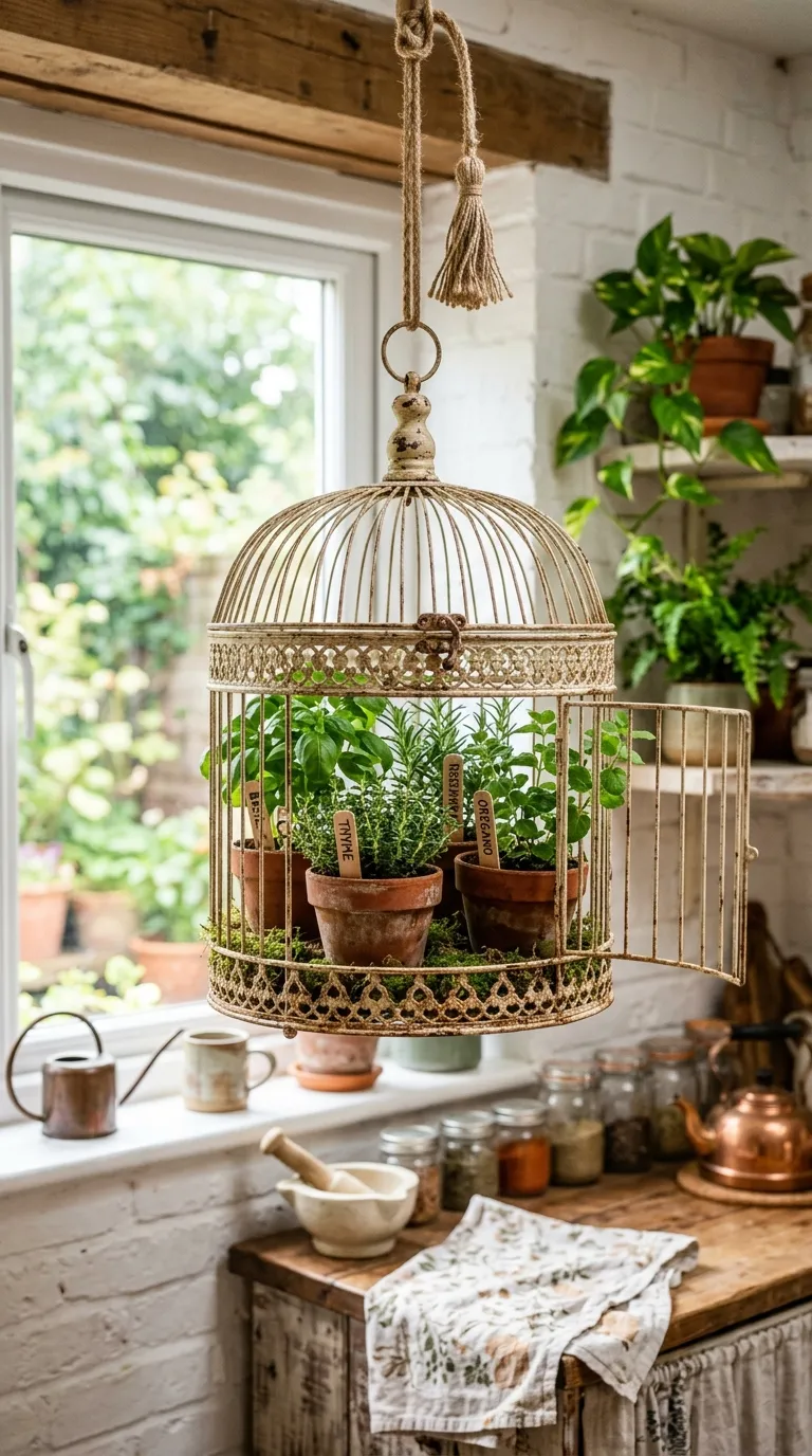 Tiered Birdcage Planter