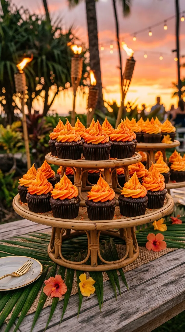 Tiki Torch Cupcakes