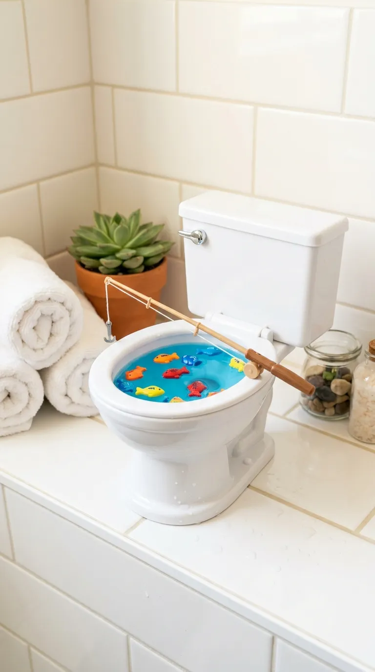 Toilet Fishing Game