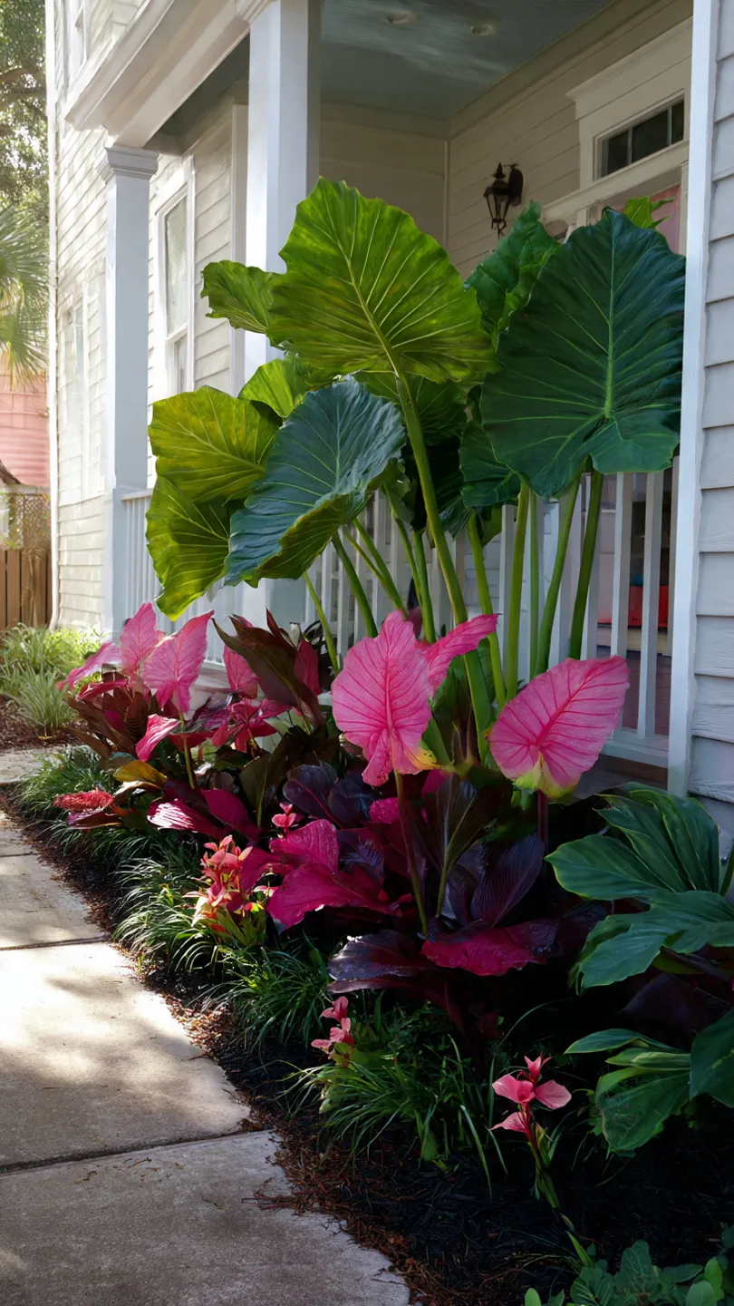Tropical Leaf Corner